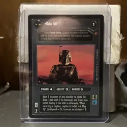 Star Wars CCG 1997 Boba Fett Card - Image 1
