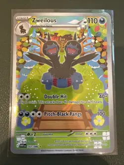 Pokemon TCG Zweilous Full Art White Flare Card 147/086 Near Mint Condition - Image 1