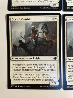 4x Mtg Innistrad Midnight Hunt Odric‘s Outrider NM/M Magic The Gathering - Image 2