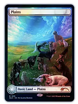MTG | Plains (1513) ✨FOIL✨ [Secret Lair Cats And Dogs] - Image 1