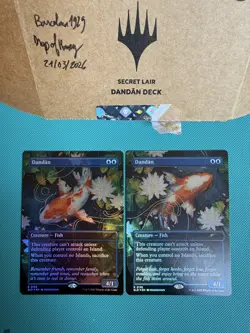 Mtg SLD Secret Lair DANDAN Foil — Dandan Set of 2 — NM In Hand. - Image 1