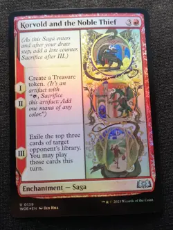 Korvold And The Noble Thief - Foil - WOE - NM Unplayed - EN - 0139 - Image 1