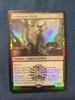 1x FOIL SEDGEMOOR WITCH - Strixhaven - MTG - Magic the Gathering - Image 1