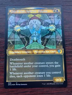 1x TEXTURED FOIL ELAS IL-KOR, SADISTIC PILGRIM - Dominaria - MTG - Magic - Image 1