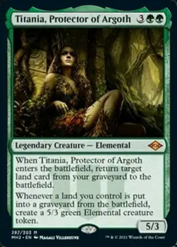 1x TITANIA, PROTECTOR OF ARGOTH - Modern/Commander MTG - Magic the Gathering - Image 1