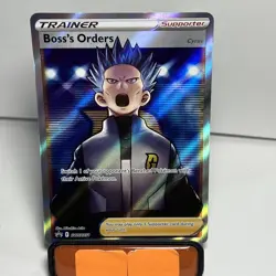 Pokemon TCG Boss's Orders (Cyrus) SWSH Black Star Promos SWSH251 Holo Promo - Image 1