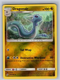 Dragonair 150/236 Reverse Holo Uncommon Unified Minds Pokemon NM - LP - Image 1