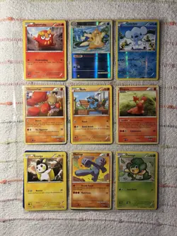 Pokemon TCG 18 Card Lot 2010 Darumaka Floatzel Cubchoo Holo Regular English - Image 1