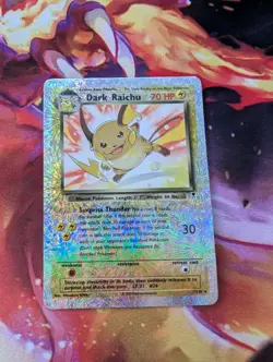 Wizards of the Coast Dark Raichu 7/110 Legendary Reverse Holo Rare Eng 2002 - Image 2