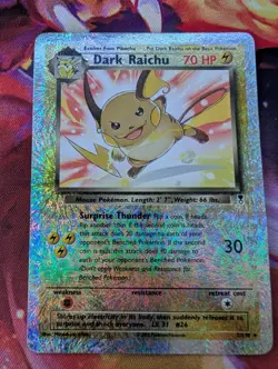 Wizards of the Coast Dark Raichu 7/110 Legendary Reverse Holo Rare Eng 2002 - Image 3