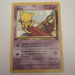 Pokemon TCG Abra Team Rocket 49/82 Regular 1st Edition Common LP 2000 - Image 1