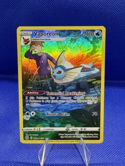 Pokemon Vaporeon Ultra Rare Swsh09 Brilliant Stars Trainer Gallery TG02/TG30 - Image 1
