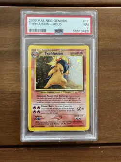 2000 POKEMON NEO GENESIS #17 TYPHLOSION - HOLO PSA 7 - Image 1
