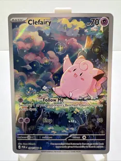 Lillie's Clefairy ex Special Illustration Rare Holo Sv09 184/159 Pokemon - Image 1