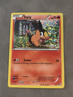 Tepig - 3/12 Promo Holo McDonald's Promos 2011 003/012 NM Pokemon TCG - Image 1