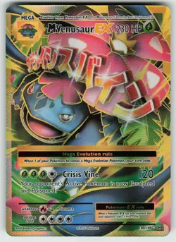 Pokemon M Venusaur EX (Full Art) Ultra Rare XY - Evolutions 100/108 NM - Image 1