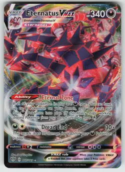 Pokemon Eternatus VMAX Ultra Rare Holo SWSH03: Darkness Ablaze 117/189 NM - Image 1