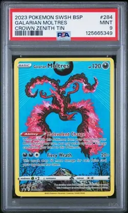 Pokemon Galarian Moltres PSA 9 2023 SWSH Sword & Shield Promo SWSH284 Holo - Image 3