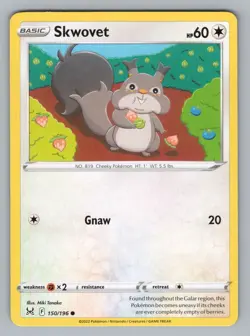 SKWOVET 150/196. C LOST ORIGIN POKEMON NM LOR 2022 - Image 1