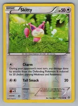 SKITTY 113/160 C PRIMAL CLASH POKEMON REVERSE HOLO LP PRC 2015^ - Image 1