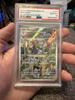 Pokemon 2023 Machoke 177/165 IR Scarlet & Violet 151 GEM MINT PSA 10 - Image 1