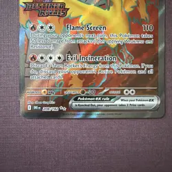 Team Rocket's Moltres ex 208/182 Holo Destined Rivals Stamped Promo Pokemon Card - Image 3