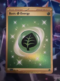 NM Basic Grass Energy PAL EN 278/193 Paldea Evolved Secret Hyper Rare Gold Holo3 - Image 1