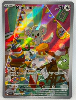 Pokemon Temporal Forces - Minccino 182/162 - Illustration Rare - NM/M Condition - Image 1