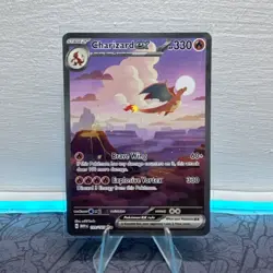 Pokemon Charizard ex 199/165 Scarlet & Violet 151 Special Illustration Rare Hol… - Image 1