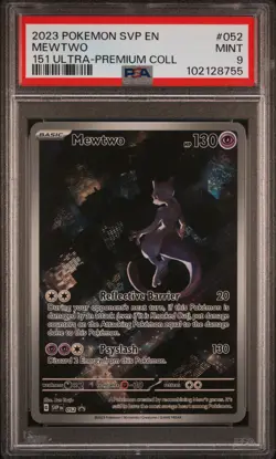 Mewtwo 052/165 151 Ultra-premium Collection Pokemon PSA 9 - Image 1