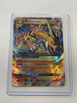 Pokemon TCG Mega-Charizard-EX Evolutions 13/106 Holo Rare EX HP 220 Crimson Dive - Image 1