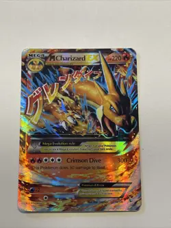 Pokemon TCG Mega-Charizard-EX Evolutions 13/106 Holo Rare EX HP 220 Crimson Dive - Image 2