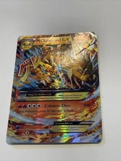 Pokemon TCG Mega-Charizard-EX Evolutions 13/106 Holo Rare EX HP 220 Crimson Dive - Image 3