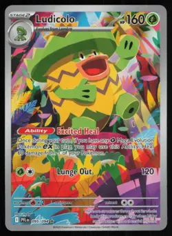 2025 MEGA EVOLUTION SERIES - PHANTASMAL FLAMES LUDICOLO ILLUSTRATION RARE #95 - Image 1