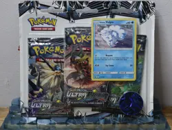 Pokemon Sun & Moon Ultra Prism 3 Pack Blister Alolan Vulpix Sealed Booster Pack - Image 1