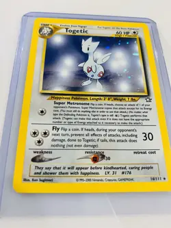 1995-2000 Pokemon Rare Togetic Holo - Neo Genesis 16/111 - Image 2
