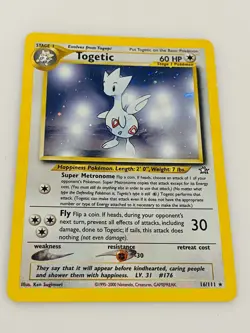 1995-2000 Pokemon Rare Togetic Holo - Neo Genesis 16/111 - Image 3