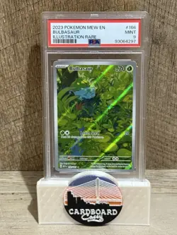 2023 POKEMON MEW EN-151 ILLUSTRATION RARE #166 BULBASAUR PSA 9 - Image 1