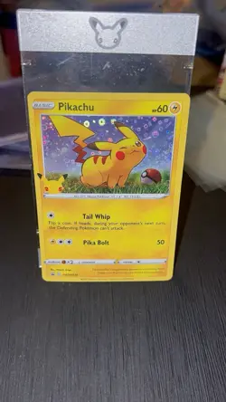 Pokemon Pikachu SWSH039 Holo Promo SWSH Sword & Shield Basic 60 HP English - Image 1