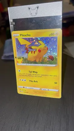 Pokemon Pikachu SWSH039 Holo Promo SWSH Sword & Shield Basic 60 HP English - Image 5