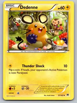 Dedenne 57/162 Uncommon BREAKthrough Pokemon Lightly Played - Image 1