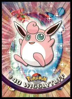 Topps Pokemon Wigglytuff #40 1999 TV Animation Edition Non Holo Pink Logo NM - Image 1