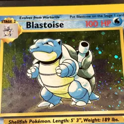 Blastoise 2/130 Holo Rare LP-MPSWIRL - Base Set 2 - Pokemon TCG 2000 Vintage - Image 2