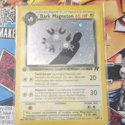 Wizards of the Coast Dark Magneton 11/82 Team Rocket Holo Rare 60 HP Unlimited - Image 1