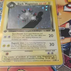 Wizards of the Coast Dark Magneton 11/82 Team Rocket Holo Rare 60 HP Unlimited - Image 2