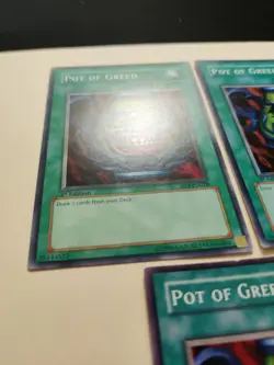 3x Pot of Greed SD4-EN018 Common 1st Edition LP - Image 3