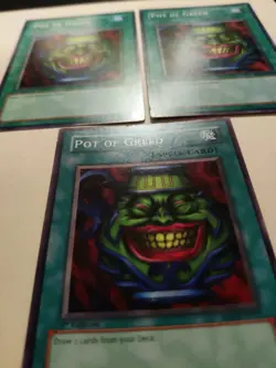 3x Pot of Greed SD4-EN018 Common 1st Edition LP - Image 5