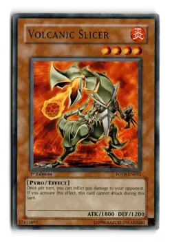 Volcanic Slicer - FOTB-EN012 1st Edition Rare - YuGiOh-LP - Image 1