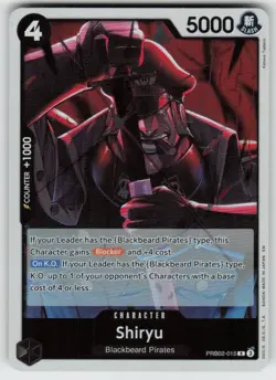 Foil Shiryu PRB02-015 Rare Premium Booster -The Best- Vol. 2 Near Mint - Image 1