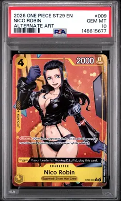 Bandai One Piece ST29-009 Nico Robin Alternate Art PSA 10 2026 - Image 1